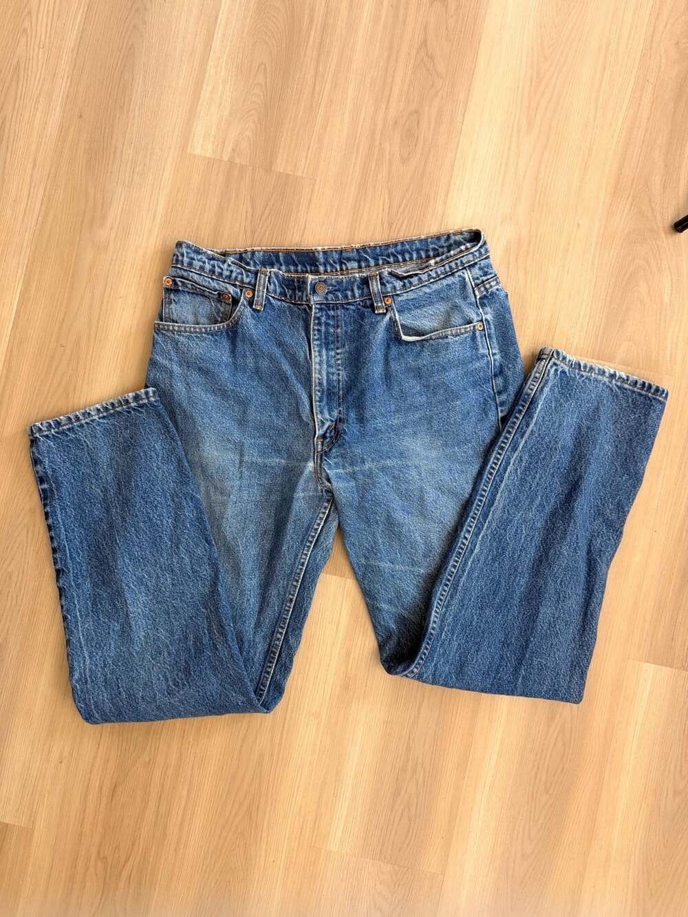 Levi's 505 Regular Fit Jeans Size 36x32 Blue Denim